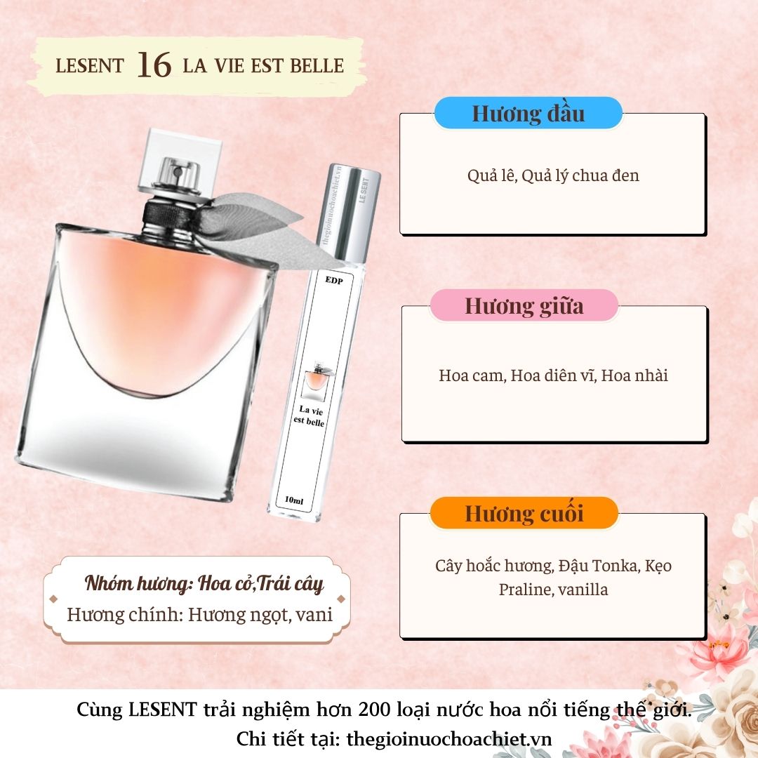 Nước hoa chiết La Vie Est Belle by Lancome