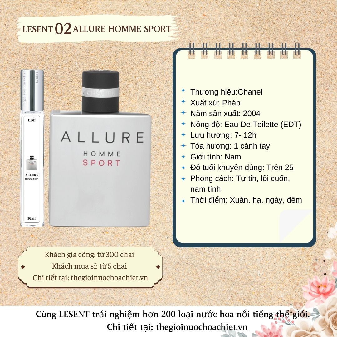 Nước hoa chiết Allure Homme Sport by Chanel 