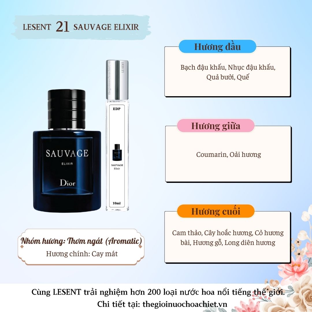 Nước hoa chiết Sauvage Elixir by Dior 