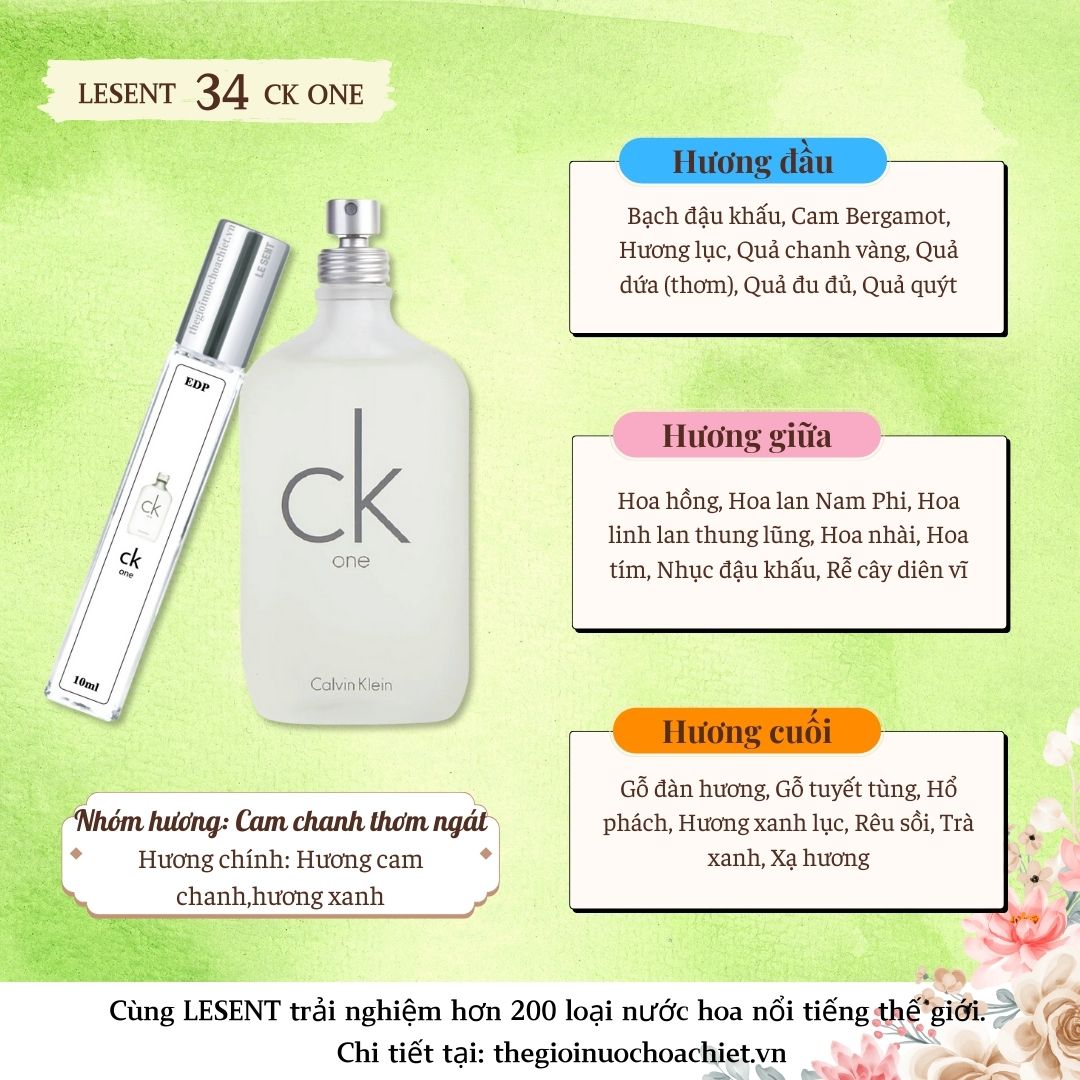 Nước hoa chiết CK One by Calvin Klein 