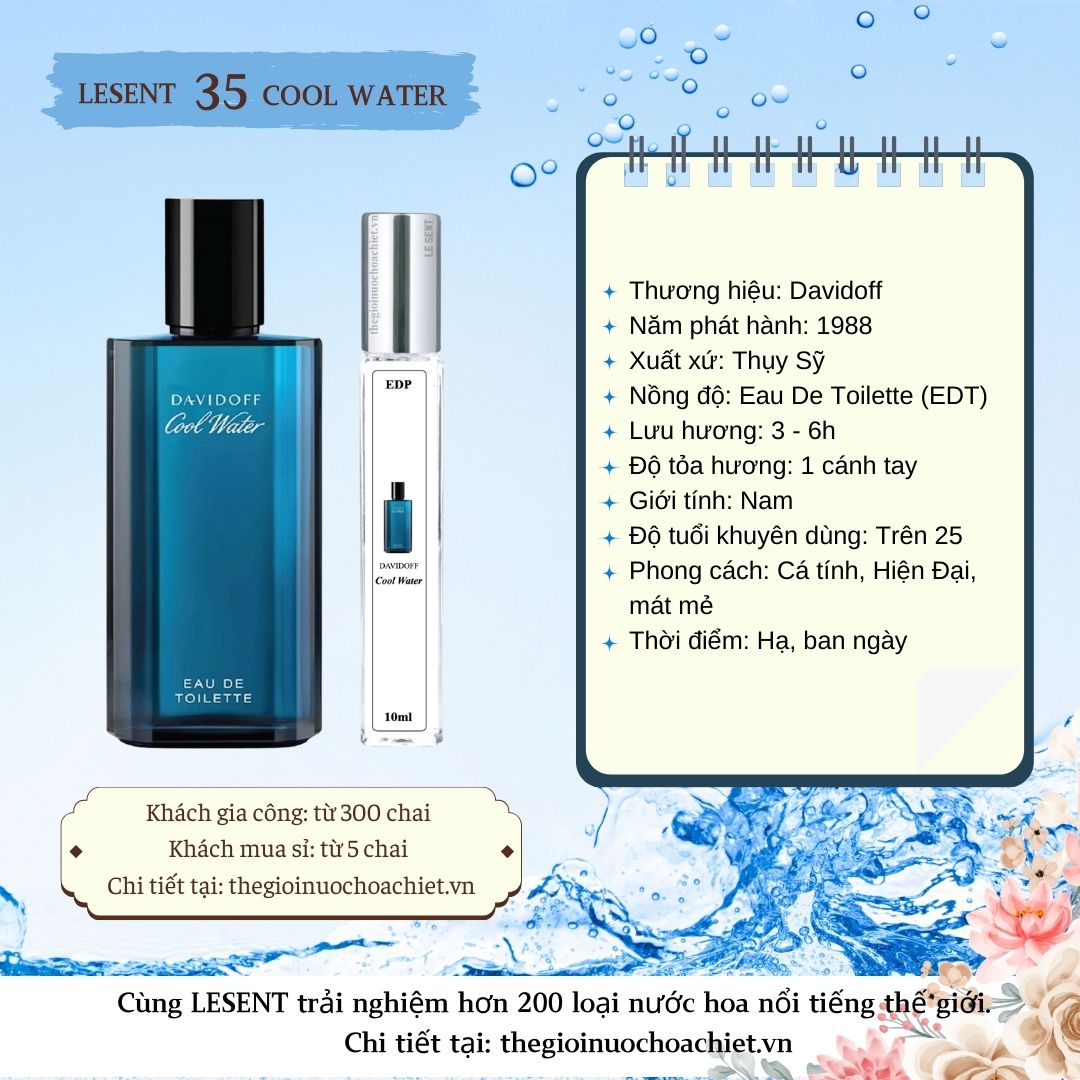 Nước hoa chiết  Cool Water by Davidoff 