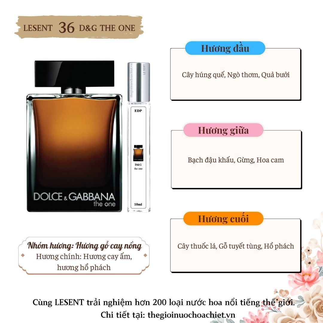 Nước hoa chiết The One by D&G 