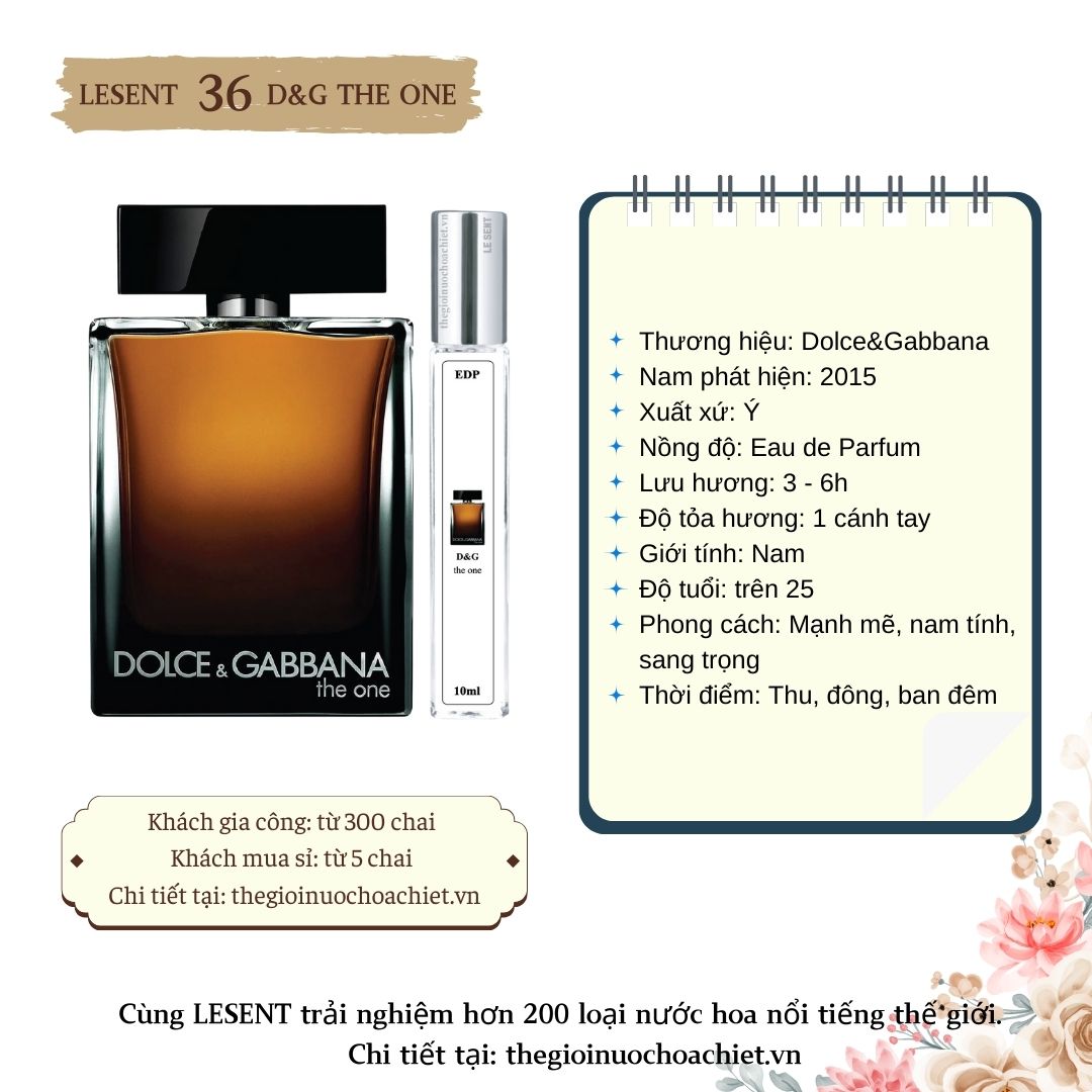 Nước hoa chiết The One by D&G 