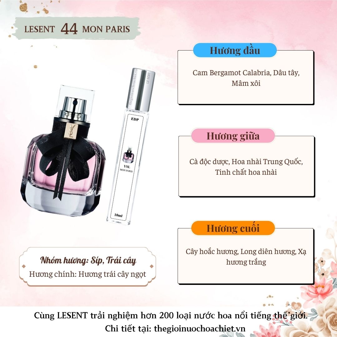 Nước hoa chiết Mon Paris by YSL