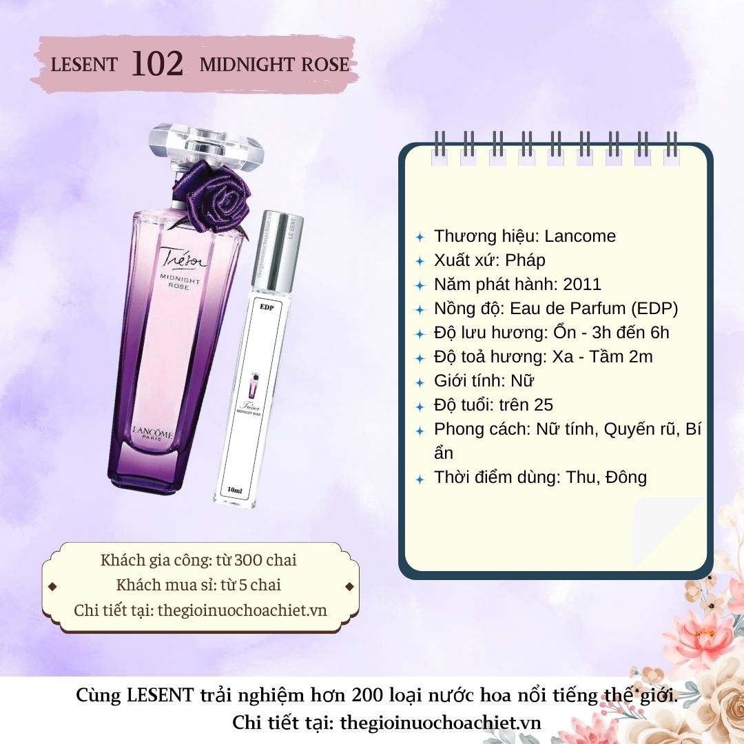 Nước hoa chiết Tresor Midnight Rose by Lancome