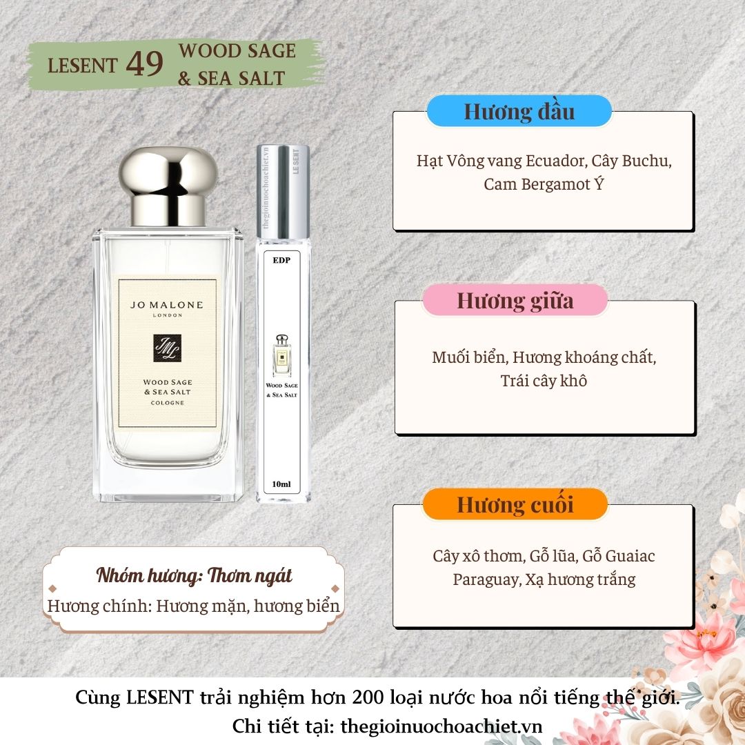 Nước hoa chiết Wood Sage & Sea Salt by Jo Malone 