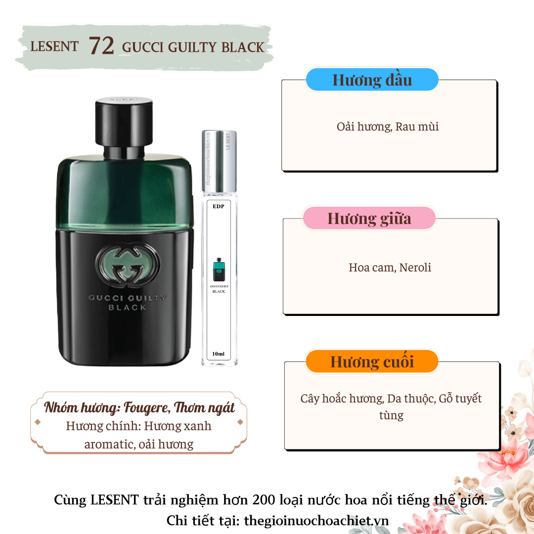 Nước hoa chiết Guilty Black by Gucci 