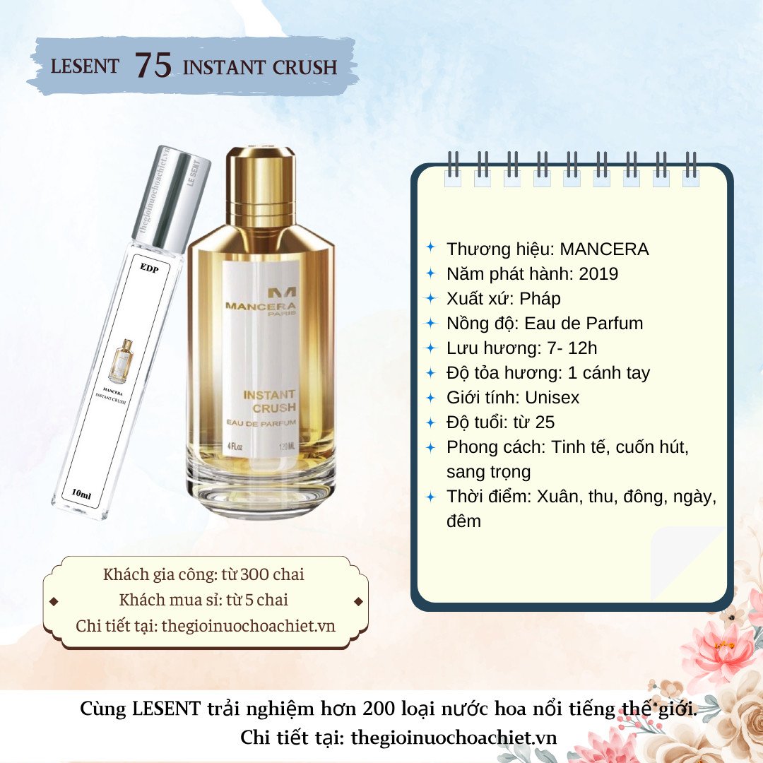 Nước hoa chiết Instant Crush by Mancera