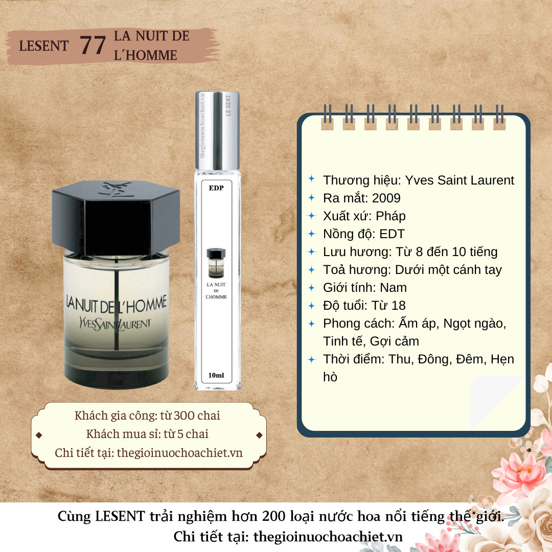 Nước hoa chiết La Nuit De L'homme by YSL