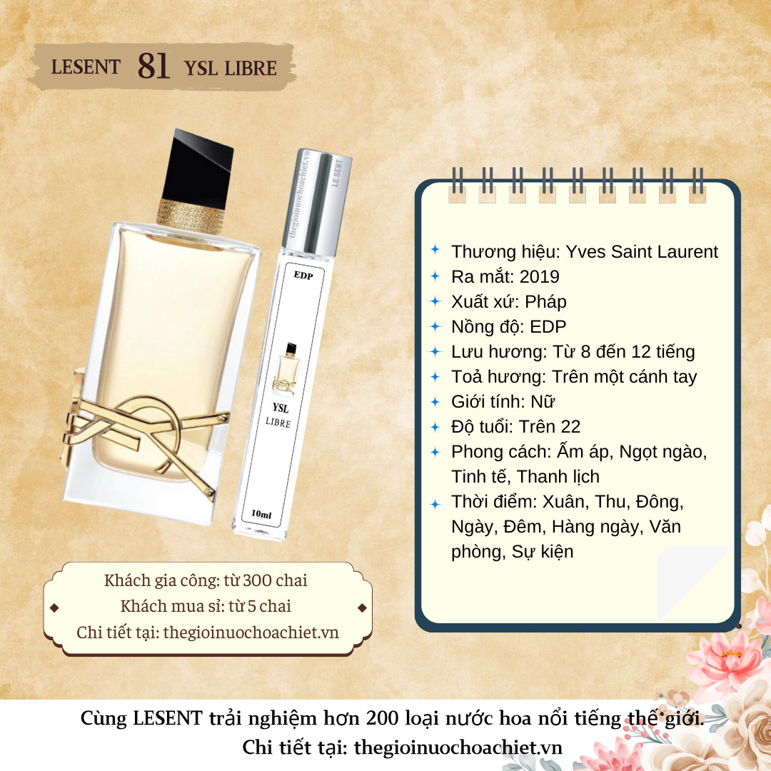 Nước hoa chiết Libre by YSL