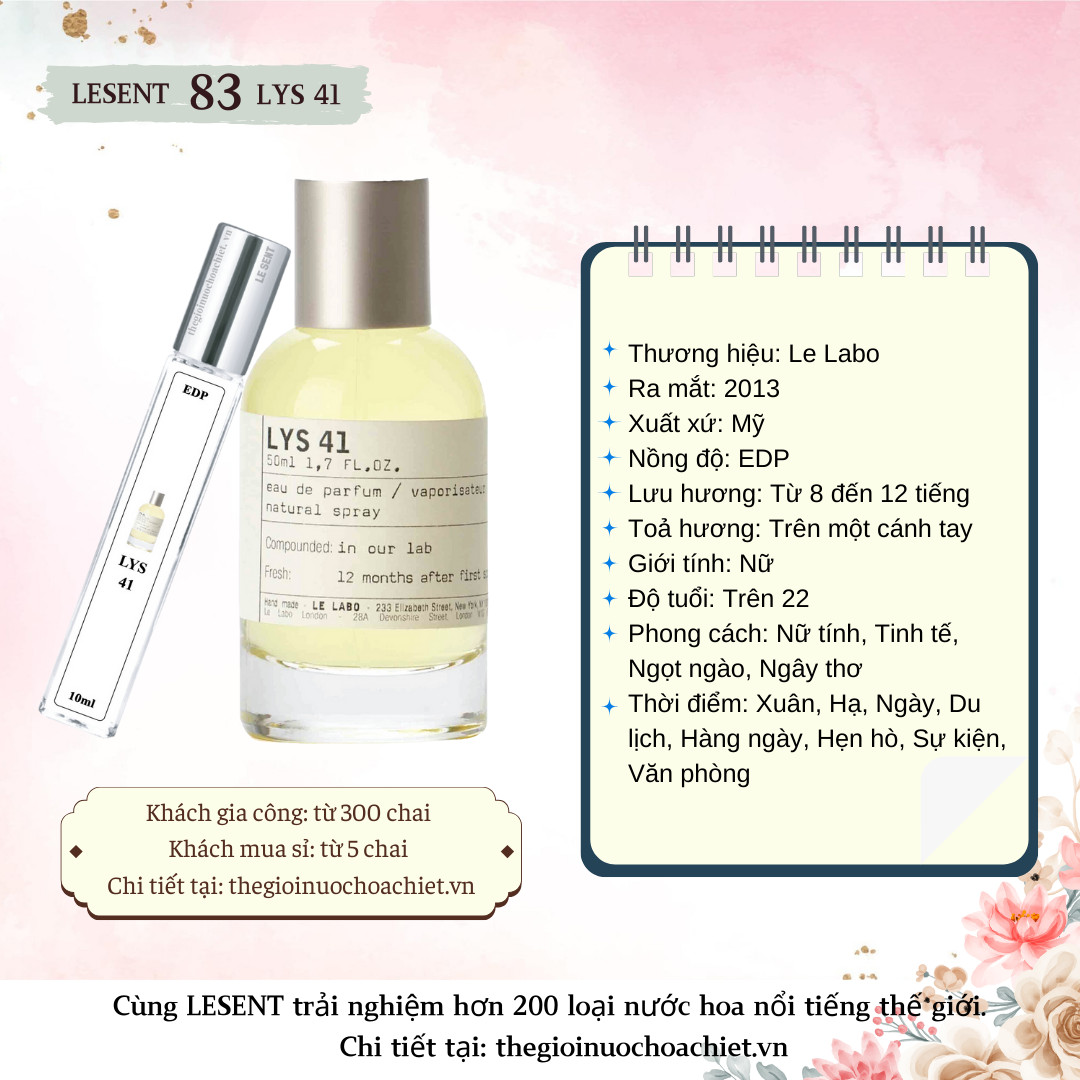 Nước hoa chiết Lys 41 by Le Labo