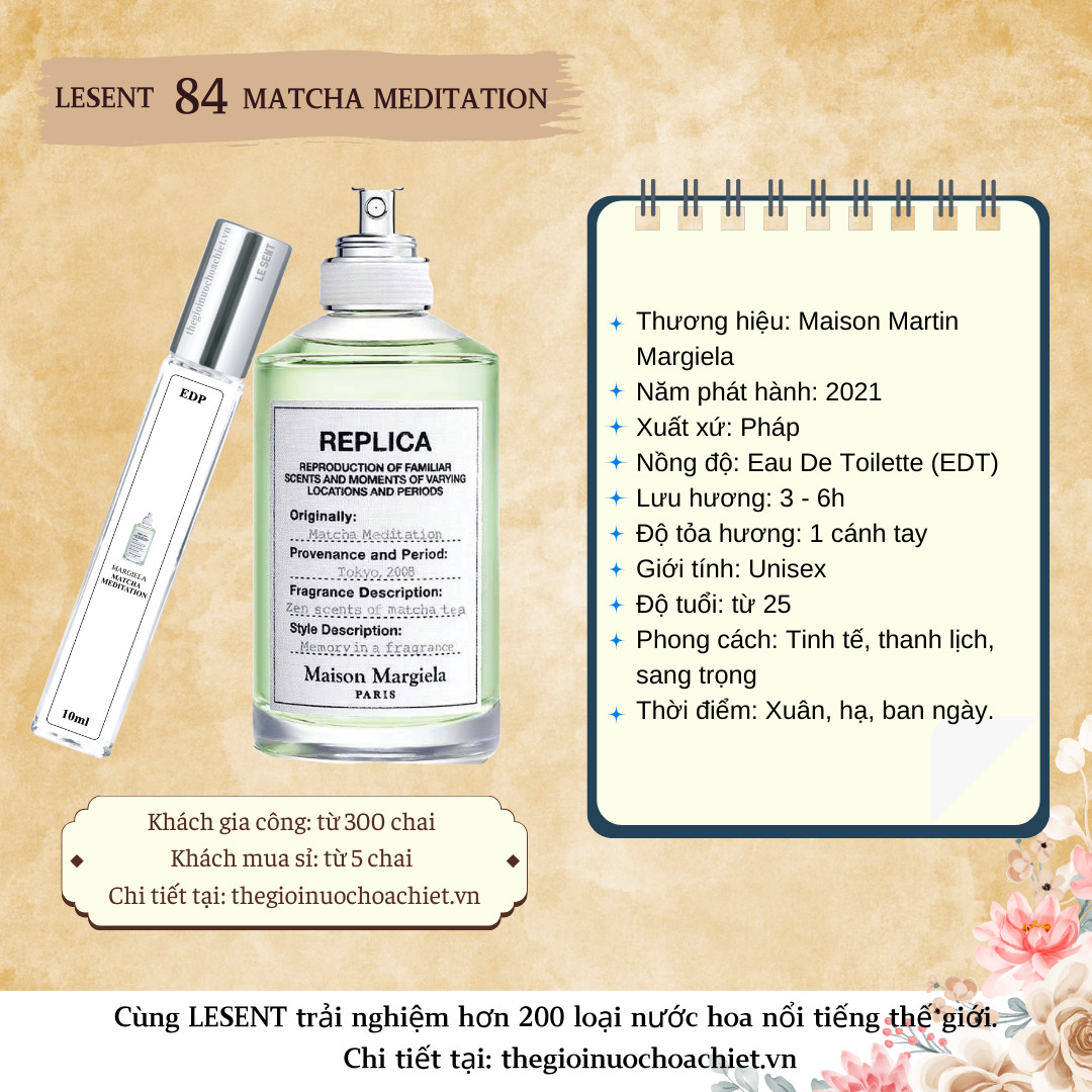 Nước hoa chiết Matcha Meditation Replica by Maison Martin Margiela