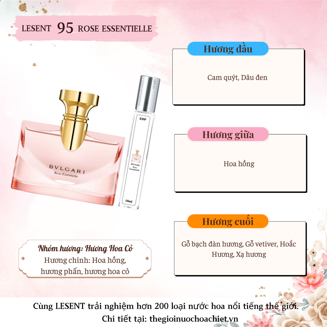 Nước hoa chiết Rose Essentielle by Bvlgari 