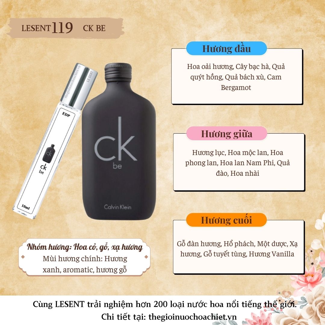 Nước hoa chiết CK Be by Calvin Klein 