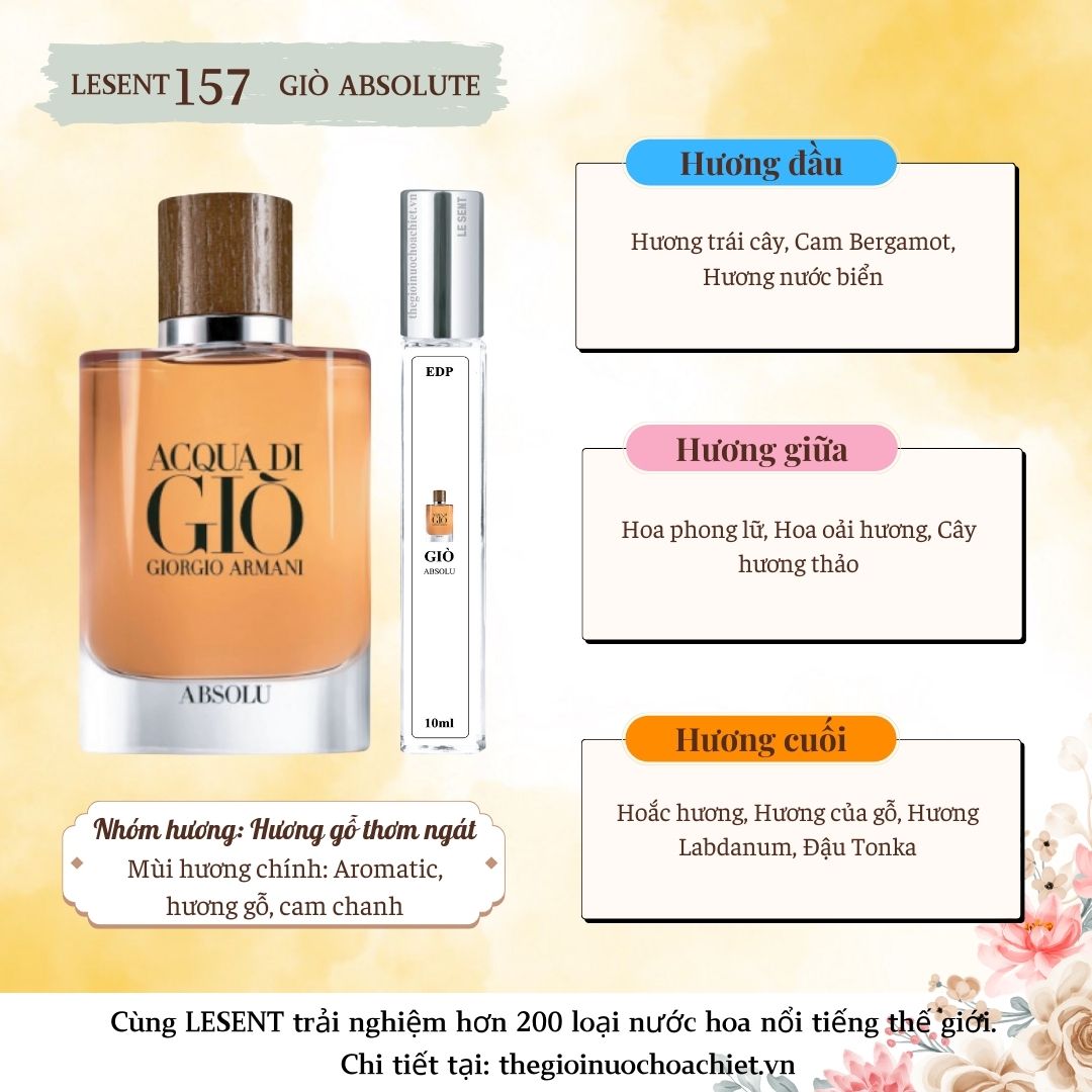 Nước hoa chiết Acqua Di Gio Absolu by Giorgio Armani 