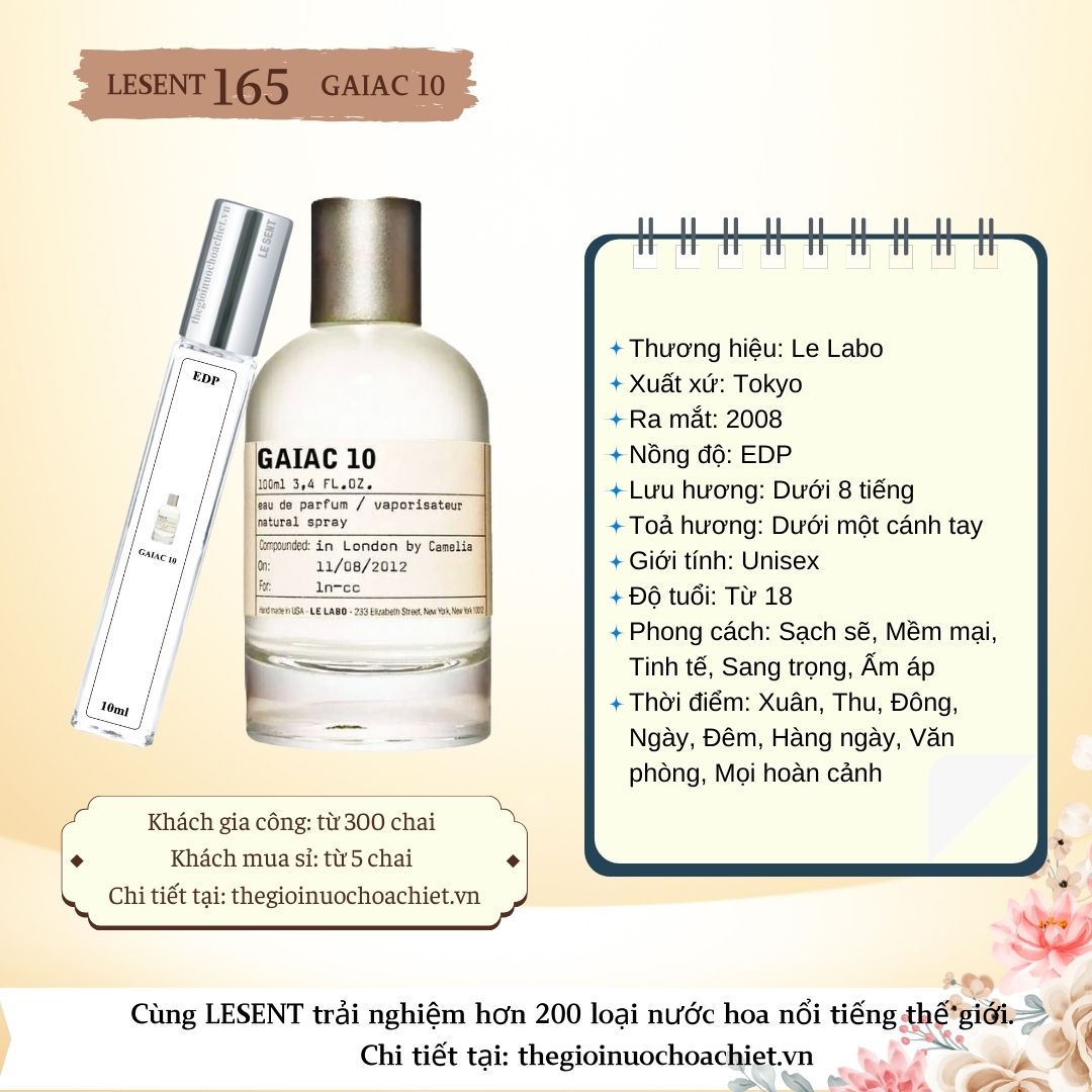 Nước hoa chiết Gaiac 10 by Le Labo