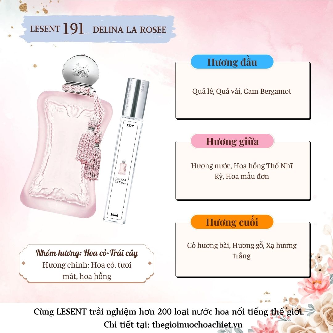 Nước hoa chiết Delina La Rosee by Parfums De Marly