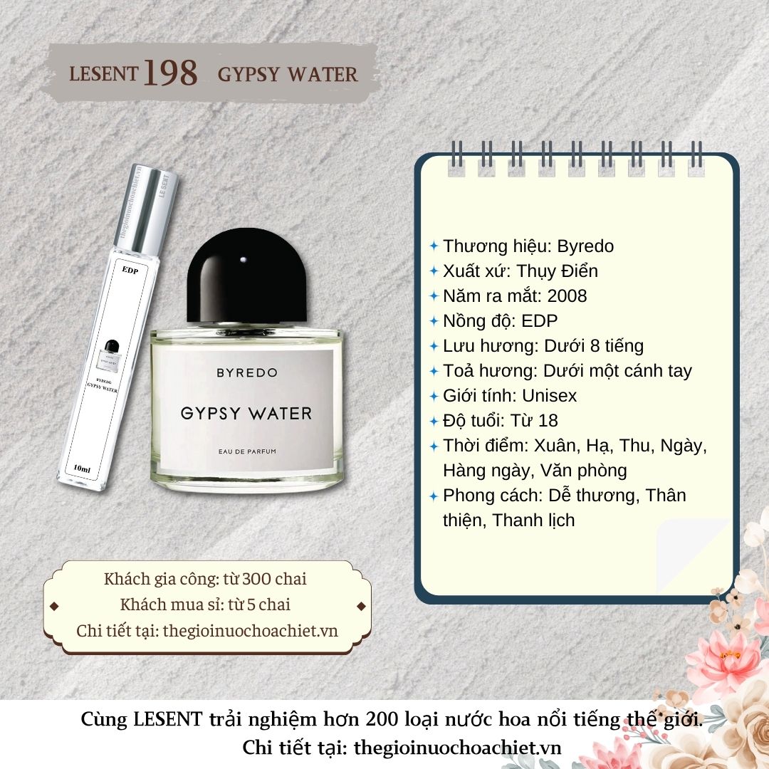 Nước hoa chiết Gypsy Water by Byredo  