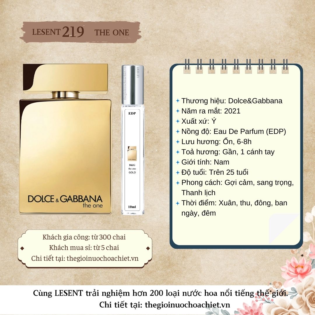 Nước hoa chiết The One Gold by D&G 