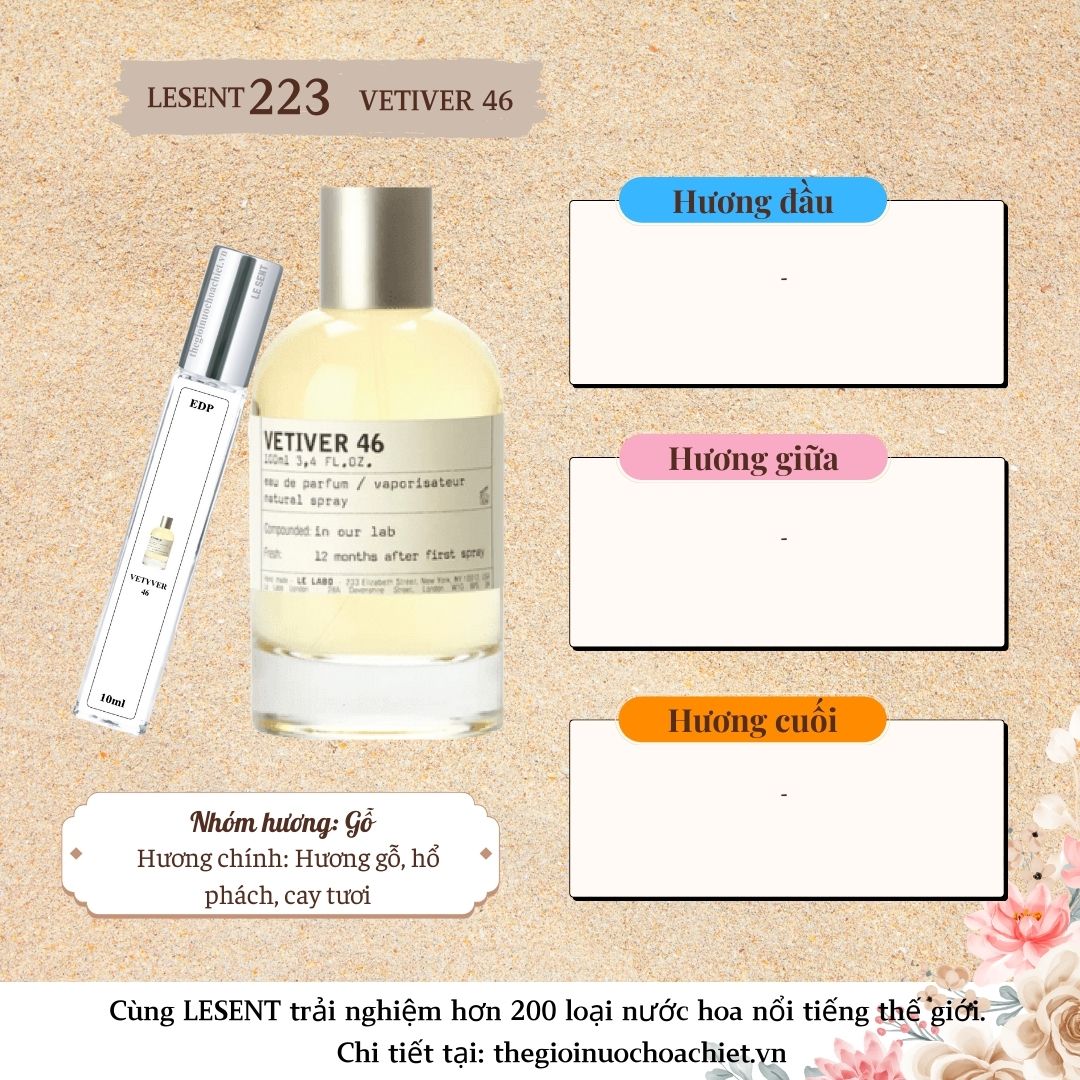 Nước hoa chiết Vetyver 46 by Le Labo