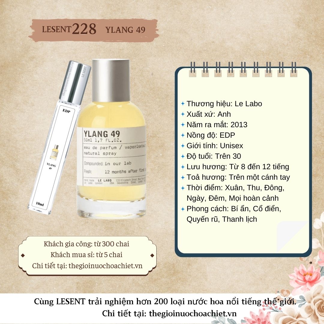 Nước hoa chiết Ylang 49 by Le Labo