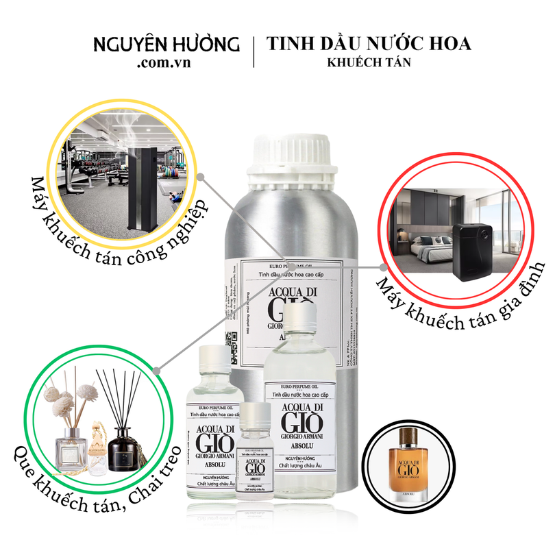 Tinh dầu nước hoa Acqua di Giò Absolu cho máy khuếch tán