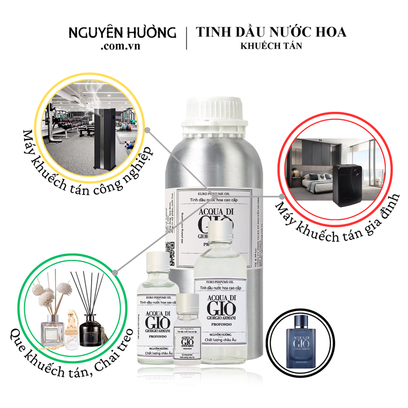 Tinh dầu nước hoa Acqua di Giò Profondo cho máy khuếch tán