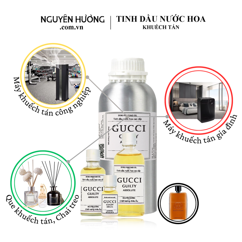 Tinh dầu nước hoa Gucci Guilty Absolute cho máy khuếch tán