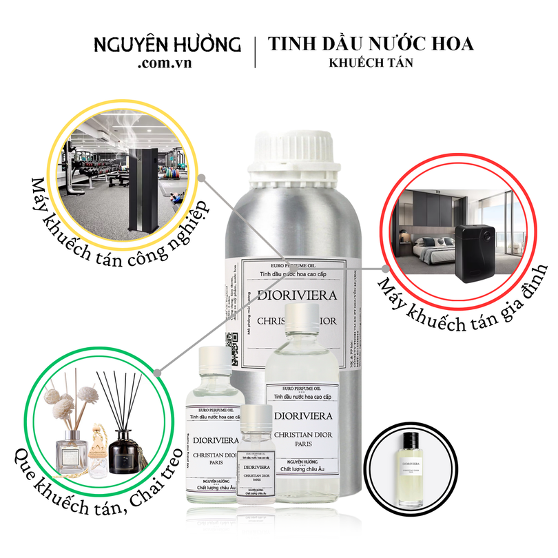 Tinh dầu nước hoa Dioriviera cho máy khuếch tán