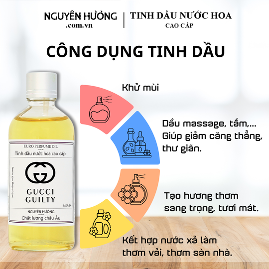 Tinh Dầu Nước Hoa Cao Cấp Guilty by Gucci