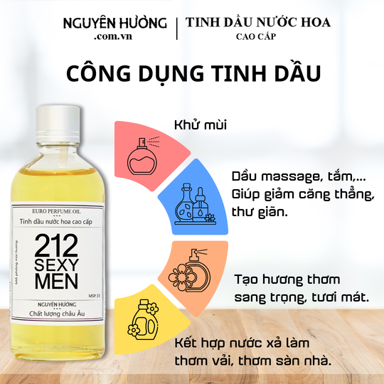 Tinh Dầu Nước Hoa Cao Cấp 212 Sexy Men