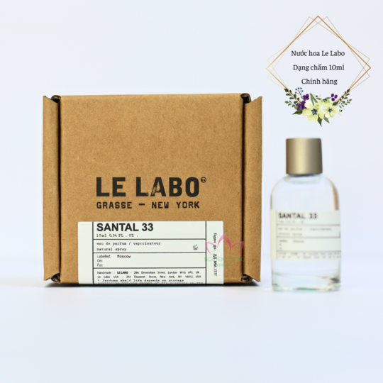 Nước hoa mini 10ml Santal 33 by Le Labo