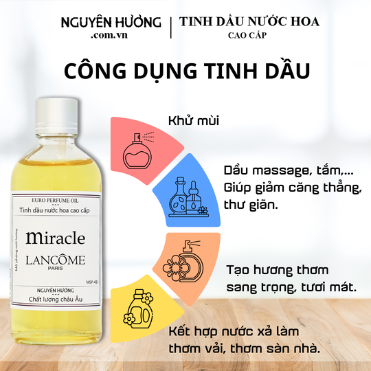 Tinh Dầu Nước Hoa Cao Cấp Miracle by Lancome