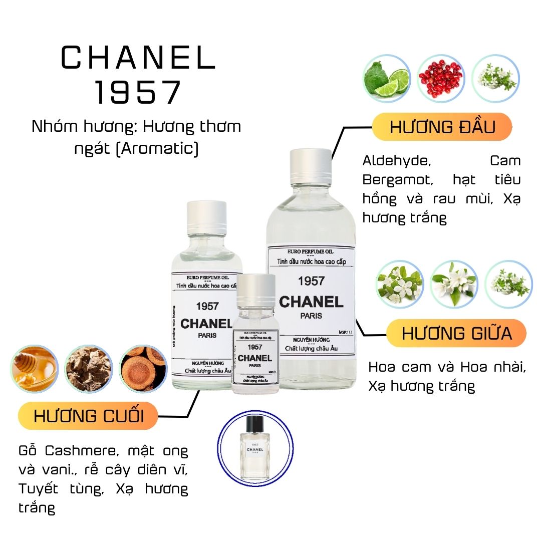 Tinh Dầu Nước Hoa Cao Cấp Chanel 1957