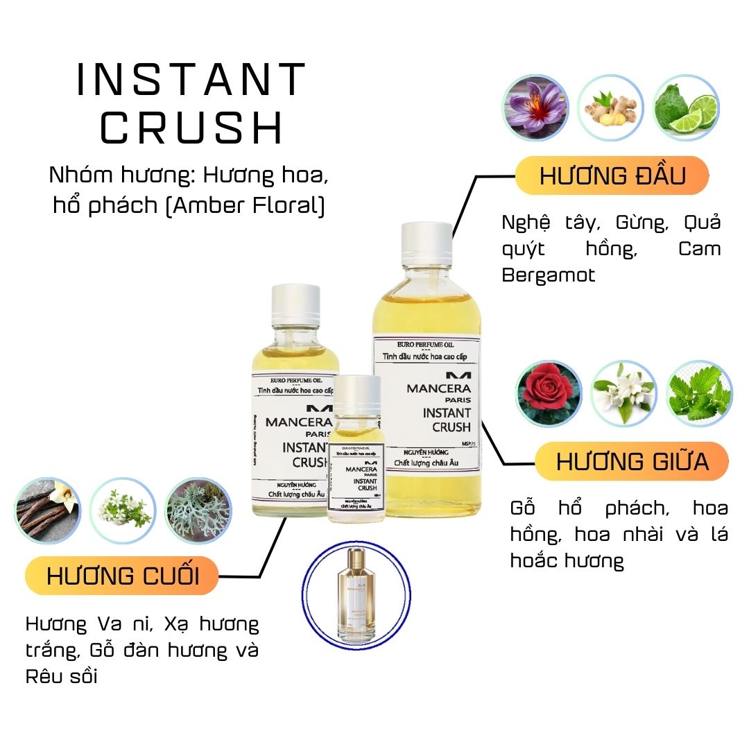 Tinh Dầu Nước Hoa Cao Cấp Instant Crush by Mancera