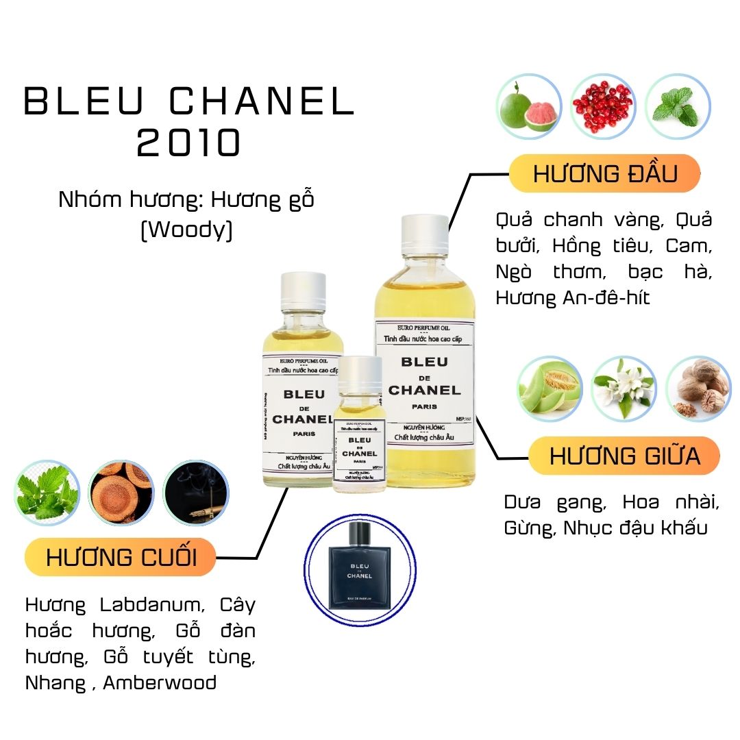 Tinh Dầu Nước Hoa Cao Cấp Bleu Chanel