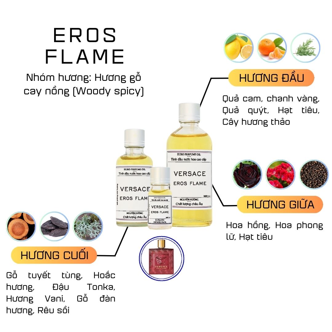 Tinh Dầu Nước Hoa Cao Cấp Eros Flame by Versace