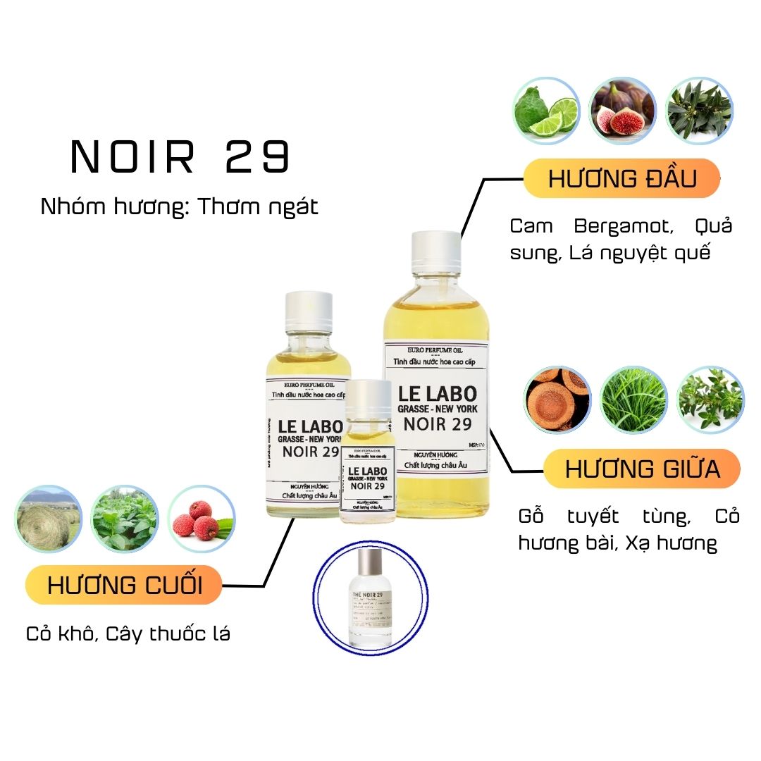 Tinh Dầu Nước Hoa Cao Cấp Noir 29 by Le Labo