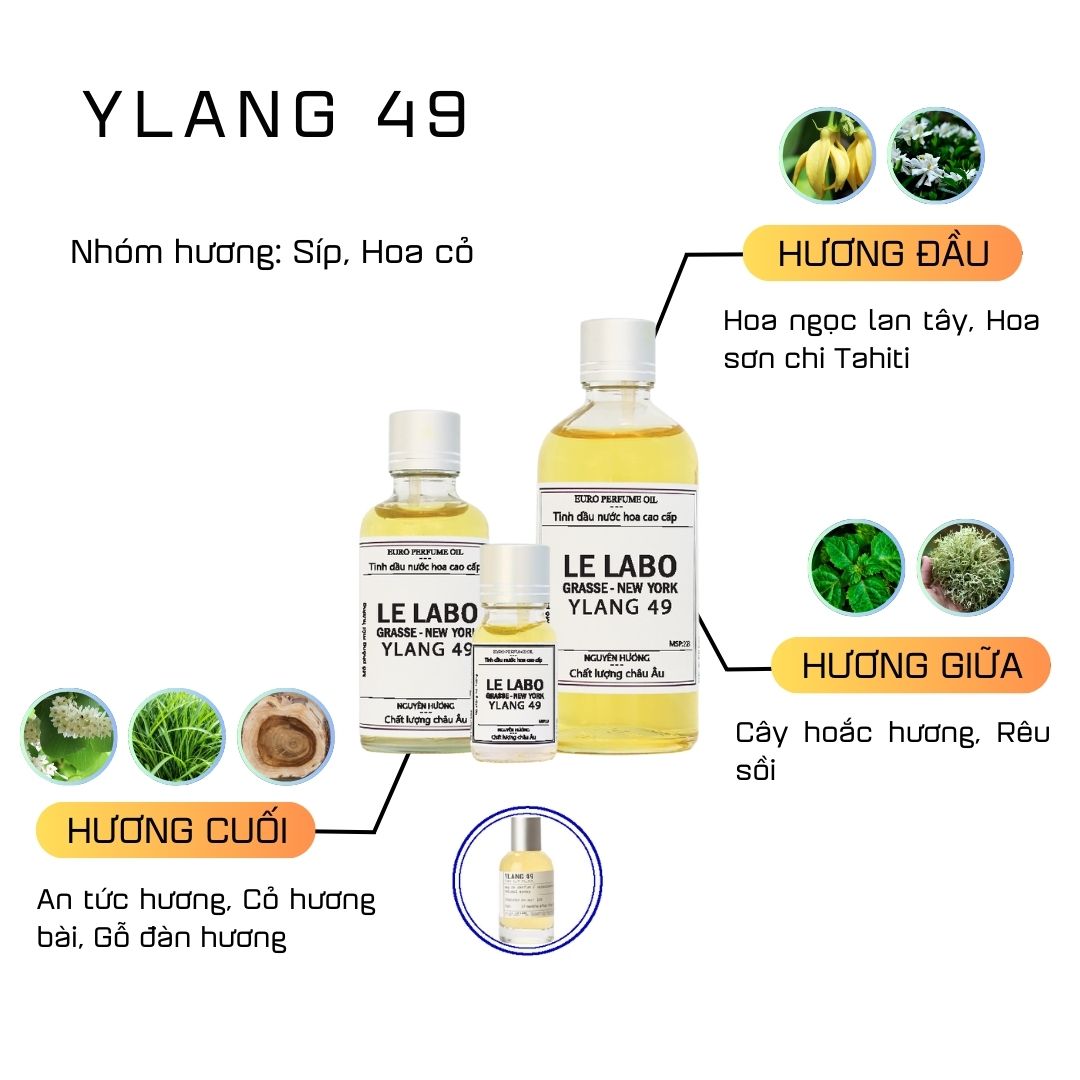 Tinh Dầu Nước Hoa Cao Cấp Ylang 49 by Le Labo