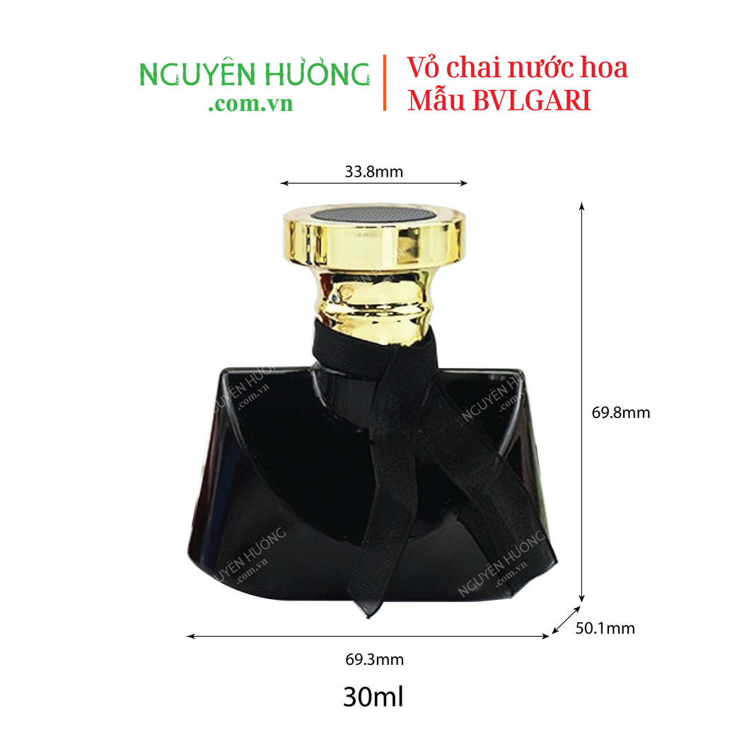 Vỏ chai 30ml mẫu BVLGARI