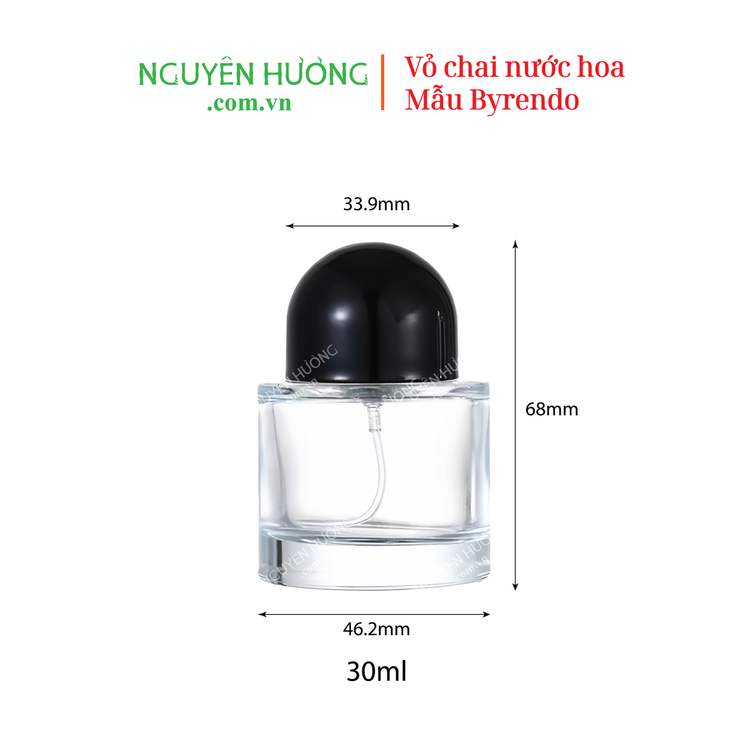 Vỏ chai 30ml mẫu Byrendo