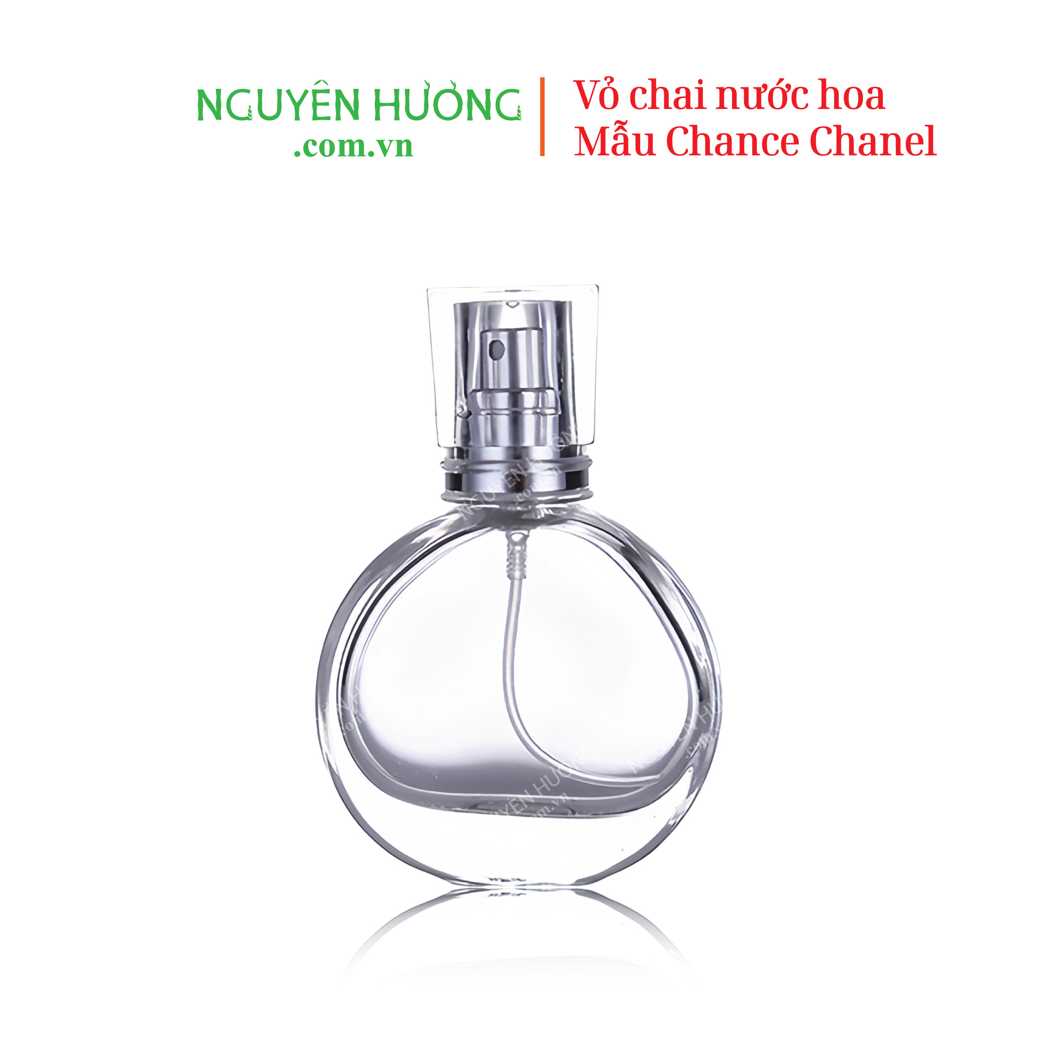 Vỏ chai 30ml mẫu Chance Chanel tròn