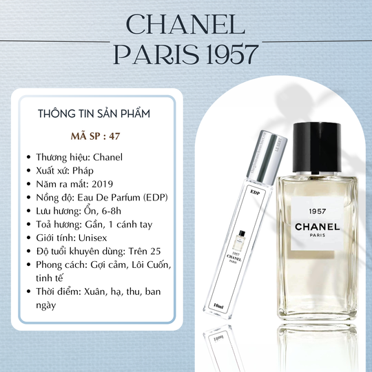 Nước hoa chiết Chanel 1957 by Chanel 