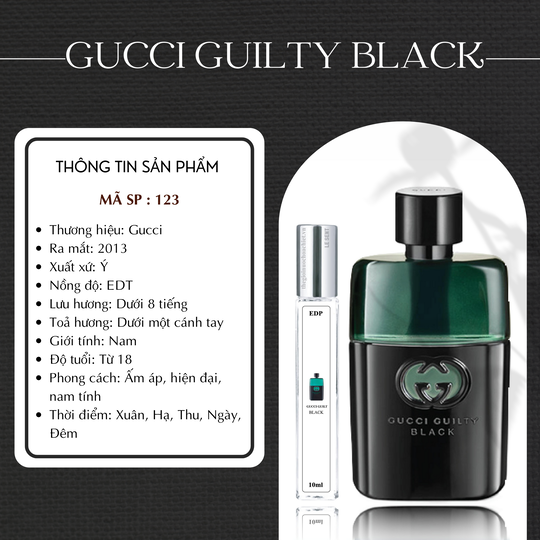 Nước hoa chiết Guilty Black by Gucci 