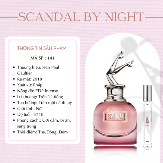 Nước hoa chiết Scandal By Night by JPG 