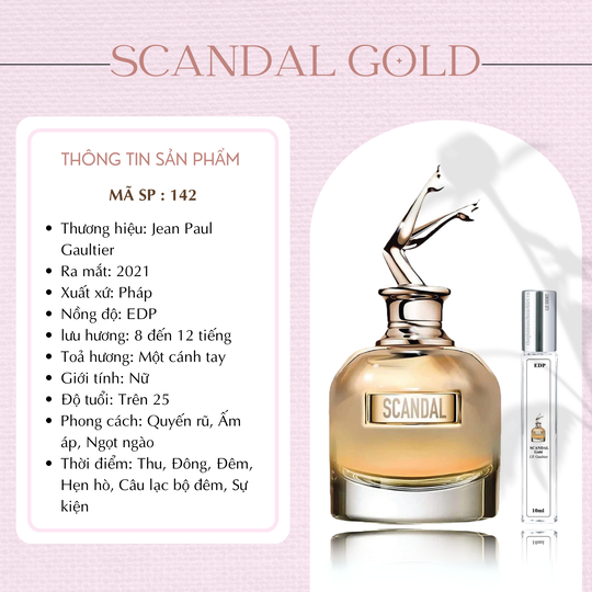 Nước hoa chiết Scandal Gold by JPG 