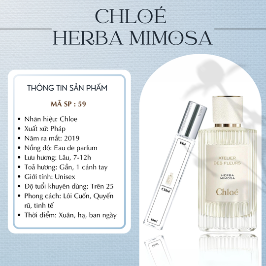 Nước hoa chiết Herba Mimosa by Chloe 