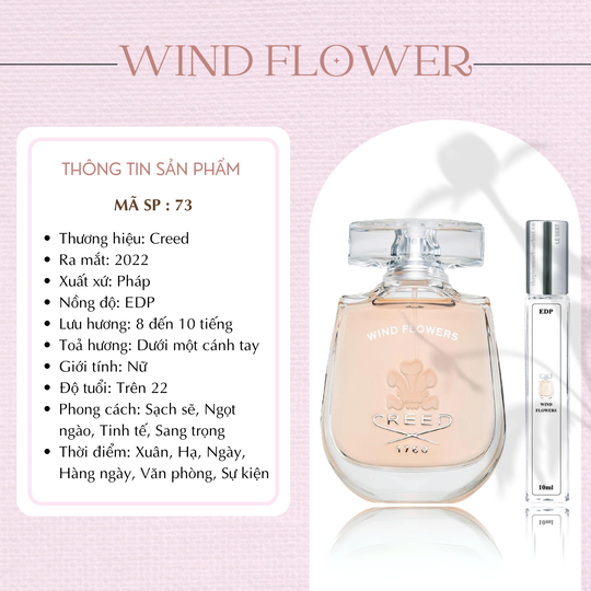 Nước hoa chiết Wind Flowers by Creed 