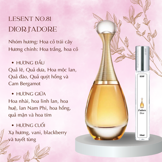 Nước hoa chiết J'adore by Dior 