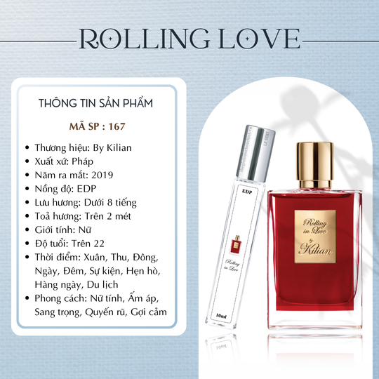 Nước hoa chiết Rolling Love by Kilian